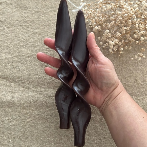 🍂🍄‍🟫Twisted Taper Candles - Picture 6 of 6